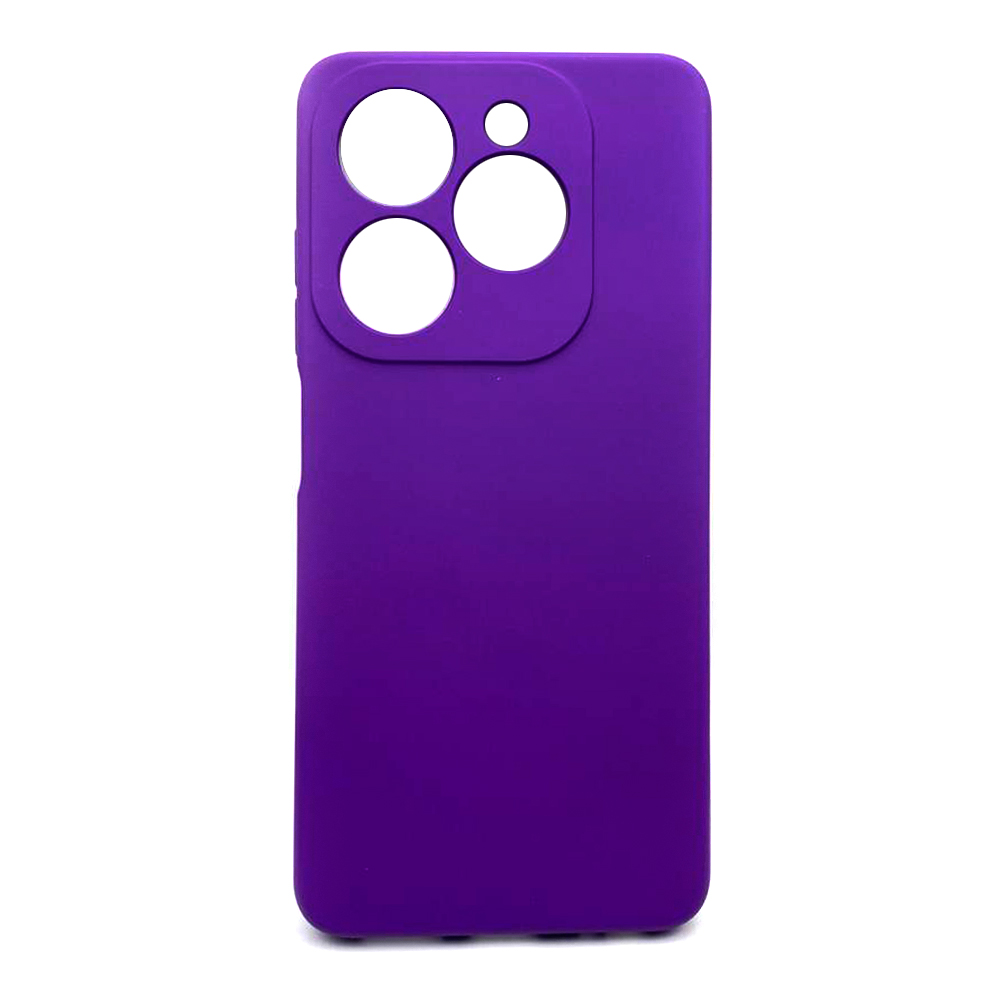 Silicone Cover Full Camera without Logo (A) для TECNO Spark Go 2024/POP 8/Spark 20/Spark 20C/Infinix Smart 8/Hot 40i (Dark purple)-0